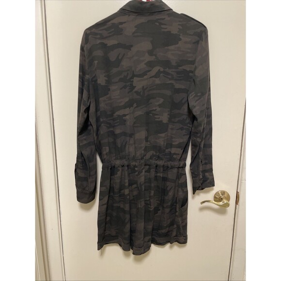 Sanctuary Revolve Camo Soft City Romper Long Sleeve Casual Green Womens M Rayon - Picture 7 of 7